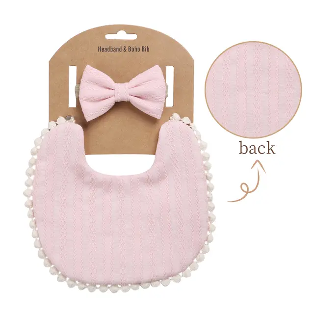 Baby Girls Headband and Bib Sets
