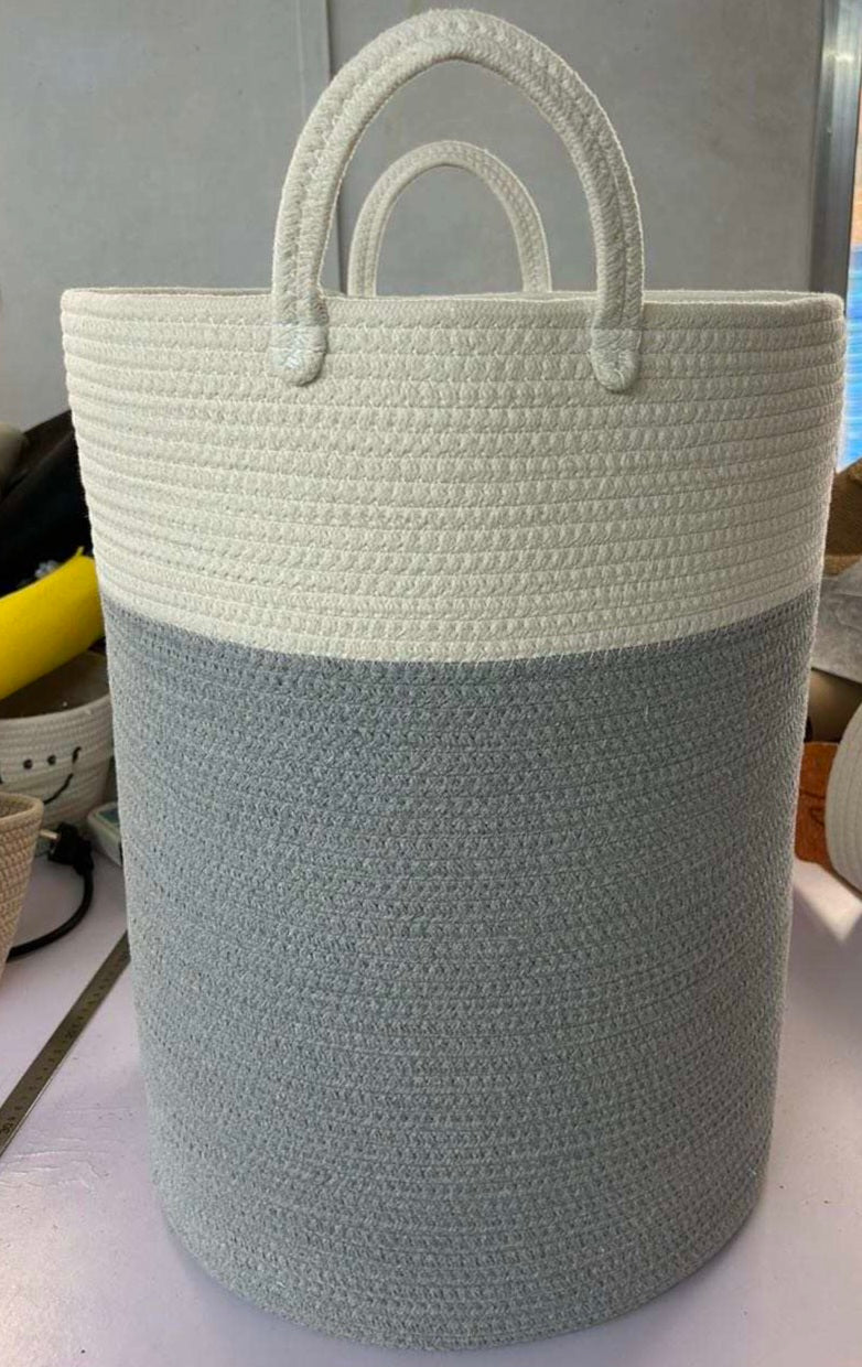 Large Cotton Roped laundry/ storage basket