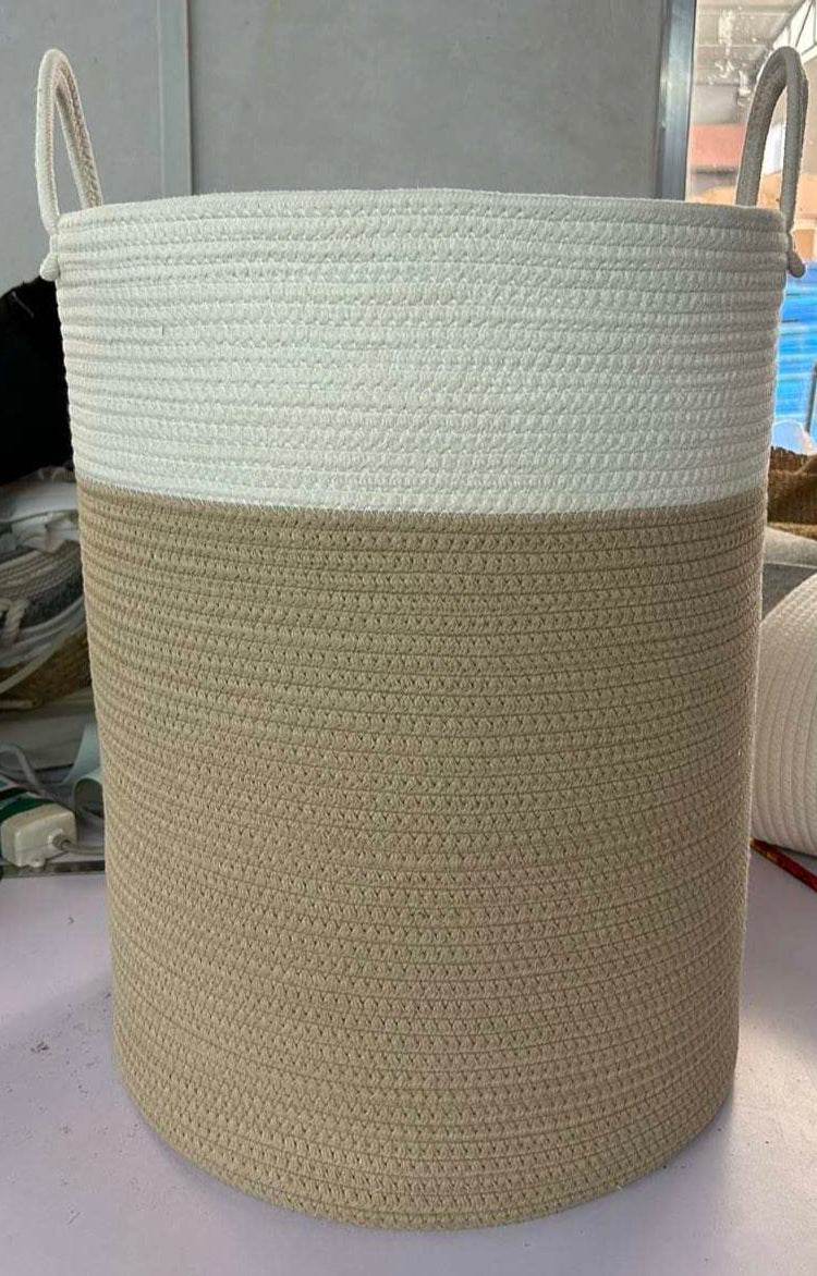 Large Cotton Roped laundry/ storage basket