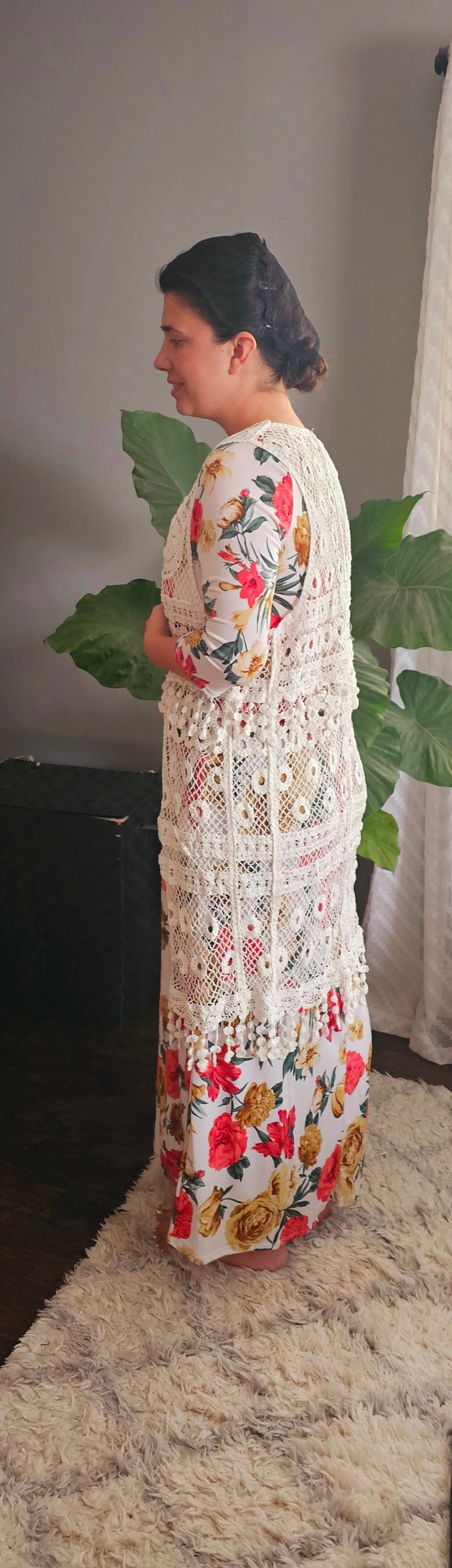 Crochet sleeveless Cardigan