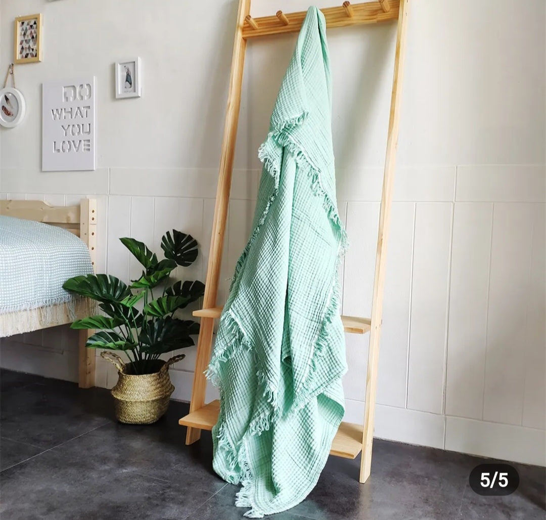 4 layer Organic Cotton Muslin blankets