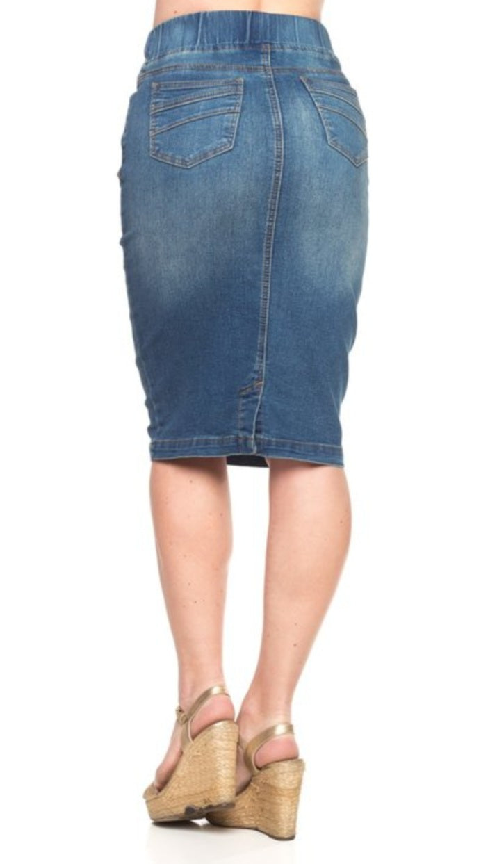 Denim Skirt (Washed)