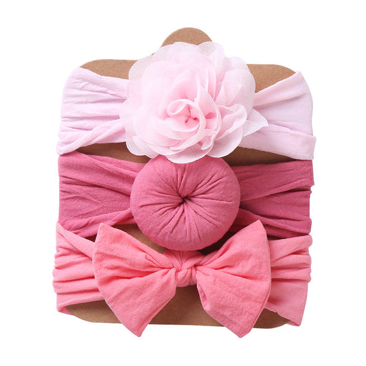 3 pc Nylon Headband Set