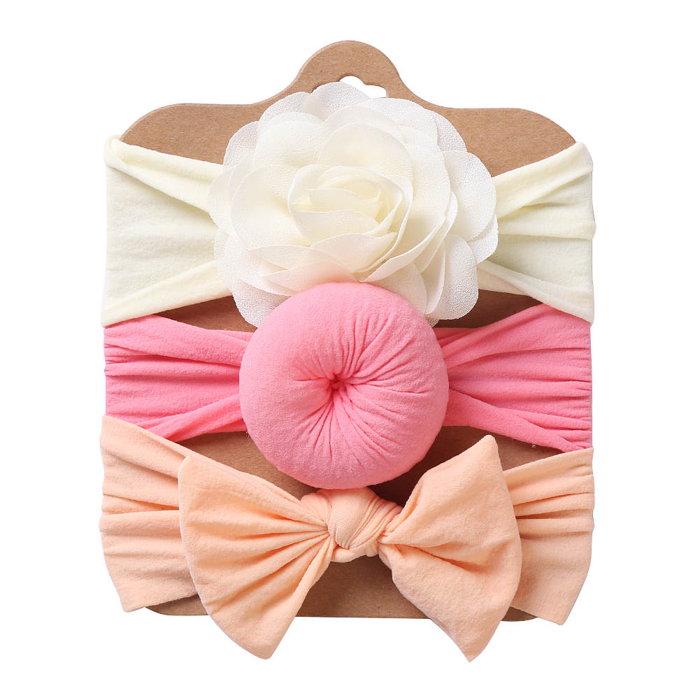 3 pc Nylon Headband Set