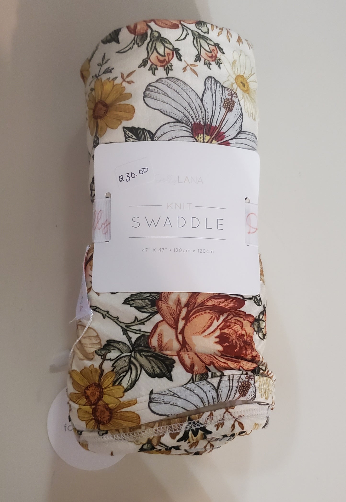 Stretchy Swaddle Blanket - Vintage Floral