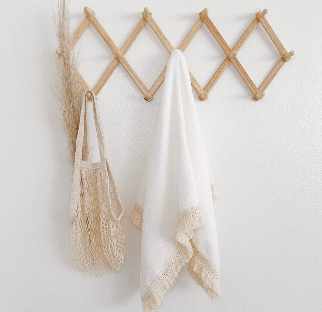 Fringe Blankets - White