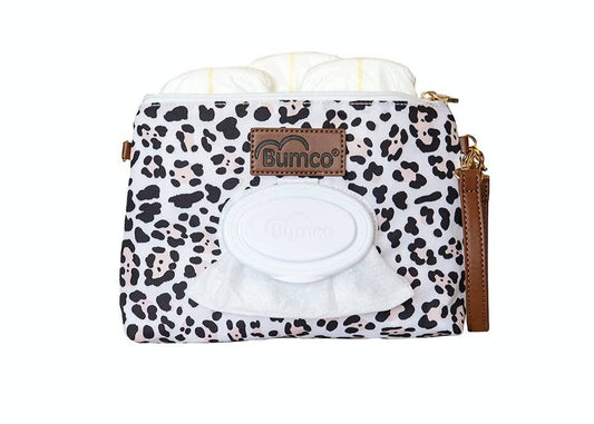 Diaper Clutch - Snow Leopard