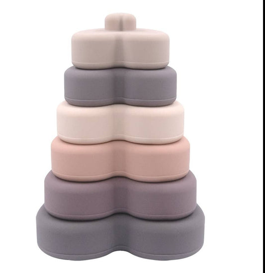 Silicone Stacking Tower- Hearts