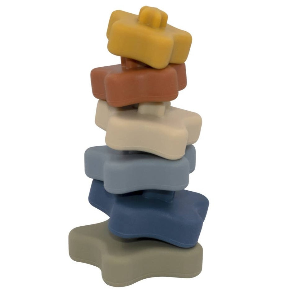 Silicone Star Stacking Tower