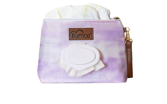 Diaper Clutch - Purple Tye Die