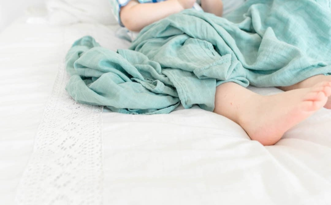 Bamboo Muslin Swaddle Blanket - Sage